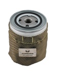Hurricane varmebeskyttelse til oliefilter 79mm x 83mm - Titanium