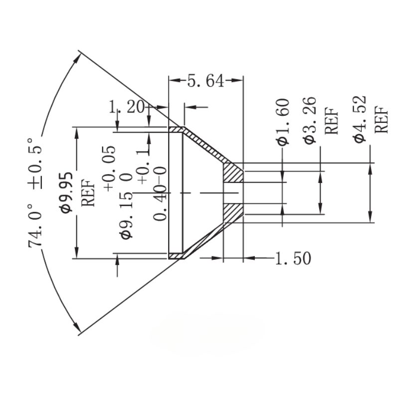 1,6mm oliebegrænseradapter AN4