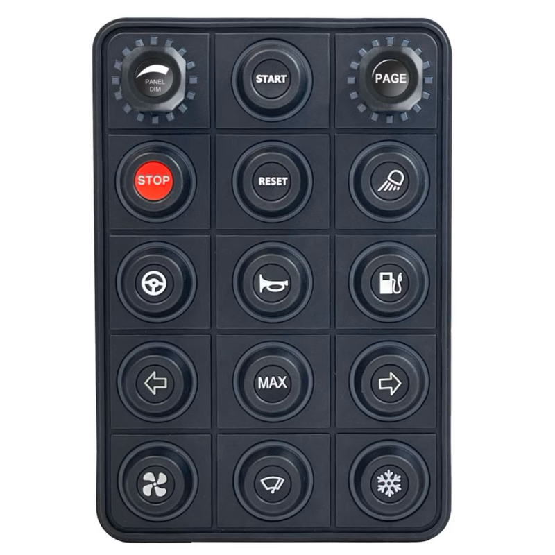 Link CAN Tastatur 15 Knapper + 2 Roterende