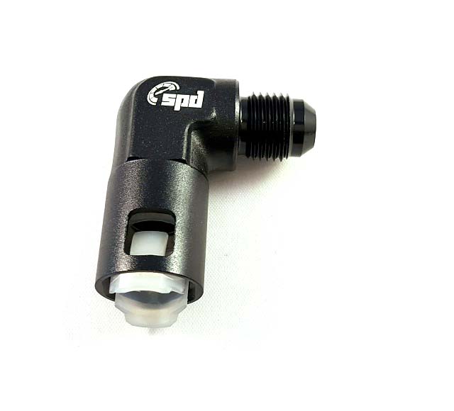 AN8 - 3/8" 90° hurtig forbindelse Hun