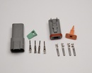 Stik 4-pin Han DT series Mand + Kvinde