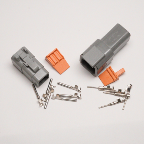 Stik 6-pin Han DTM series Mand + Kvinde