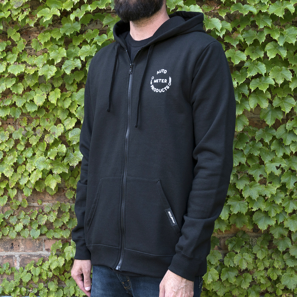 Zip Hoodie, Adult Medium, Black, 'Vintage'