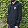 Zip Hoodie, Adult Medium, Black, 'Vintage'
