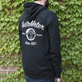 Zip Hoodie, Adult Medium, Black, 'Vintage'