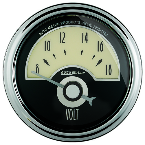 2-1/16" Voltmeter, 8-18v, Cruiser Ad
