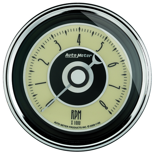 3-3/8" In-Dash Tachometer, 0-8,000 Rpm, Cruiser Ad
