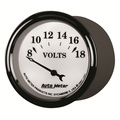2-1/16" Voltmeter, 8-18v, Old-Tyme White Ii