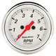 2-1/16" In-Dash Tachometer, 0-7,000 Rpm, Arctic White