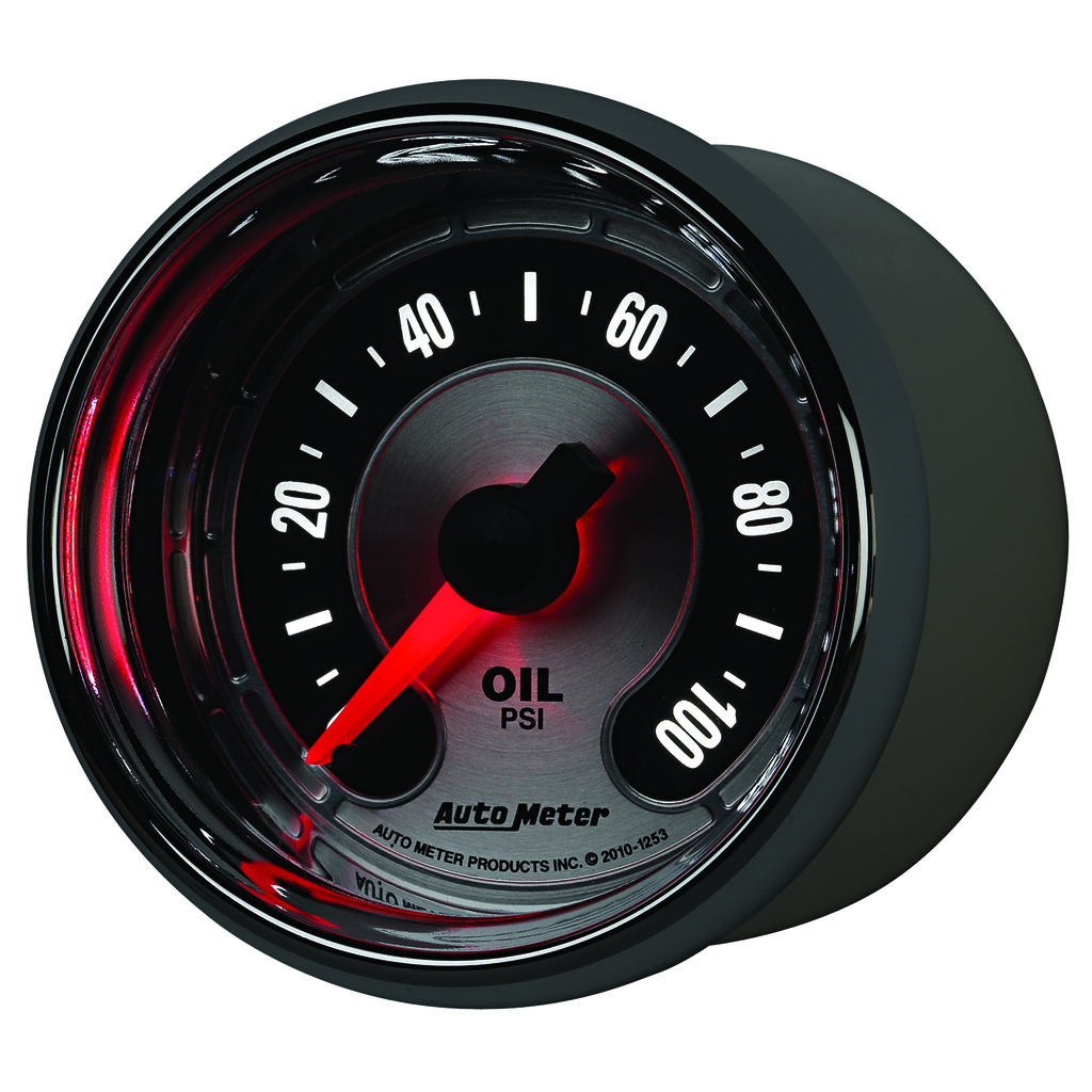 2-1/16" Oil Pressure, 0-100 Psi, American Muscle