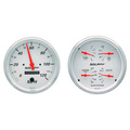 2 Pc. Gauge Kit, 5" Quad & Speedometer, 240-33 Ω, Arctic White
