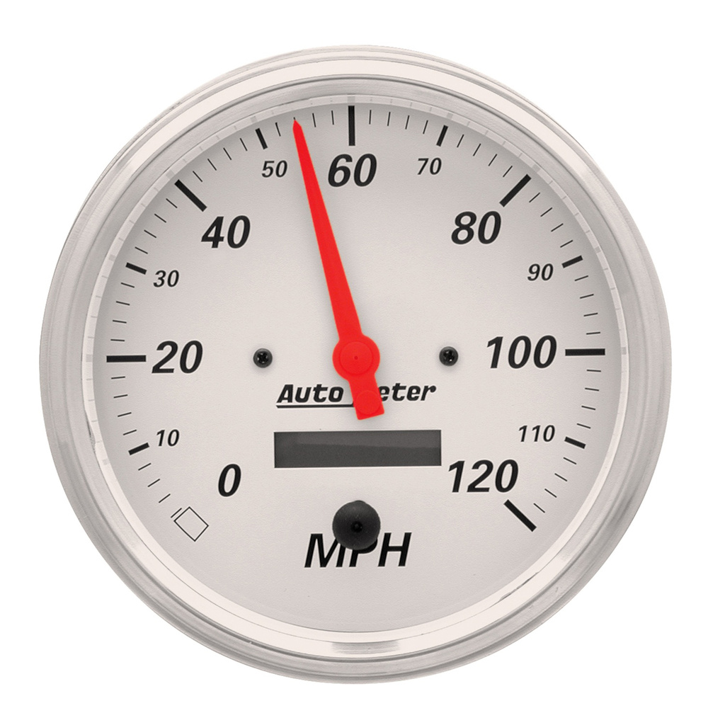 2 Pc. Gauge Kit, 5" Quad & Speedometer, 240-33 Ω, Arctic White