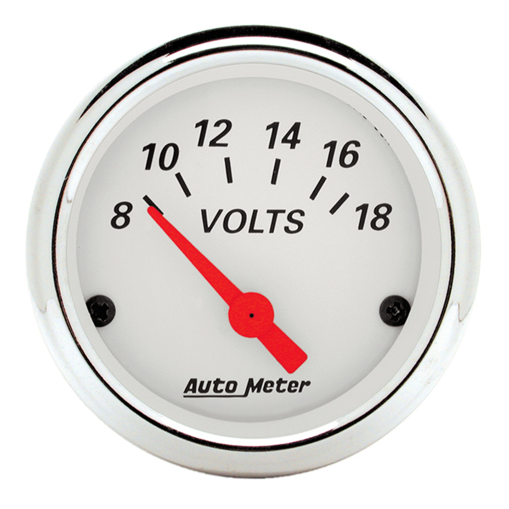 5 Pc. Gauge Kit, 3-3/8" & 2-1/16", Elec. Speedometer, Arctic White