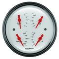 3-3/8" Quad Gauge, 100 Psi/100-250 °F/8-18v/0-90 Ω, Arctic White