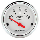 2-1/16" Fuel Level, 0-90 Ω, Gm, Arctic White