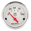 5 Pc. Gauge Kit, 3-3/8" & 2-1/16", Elec. Speedometer, Arctic White