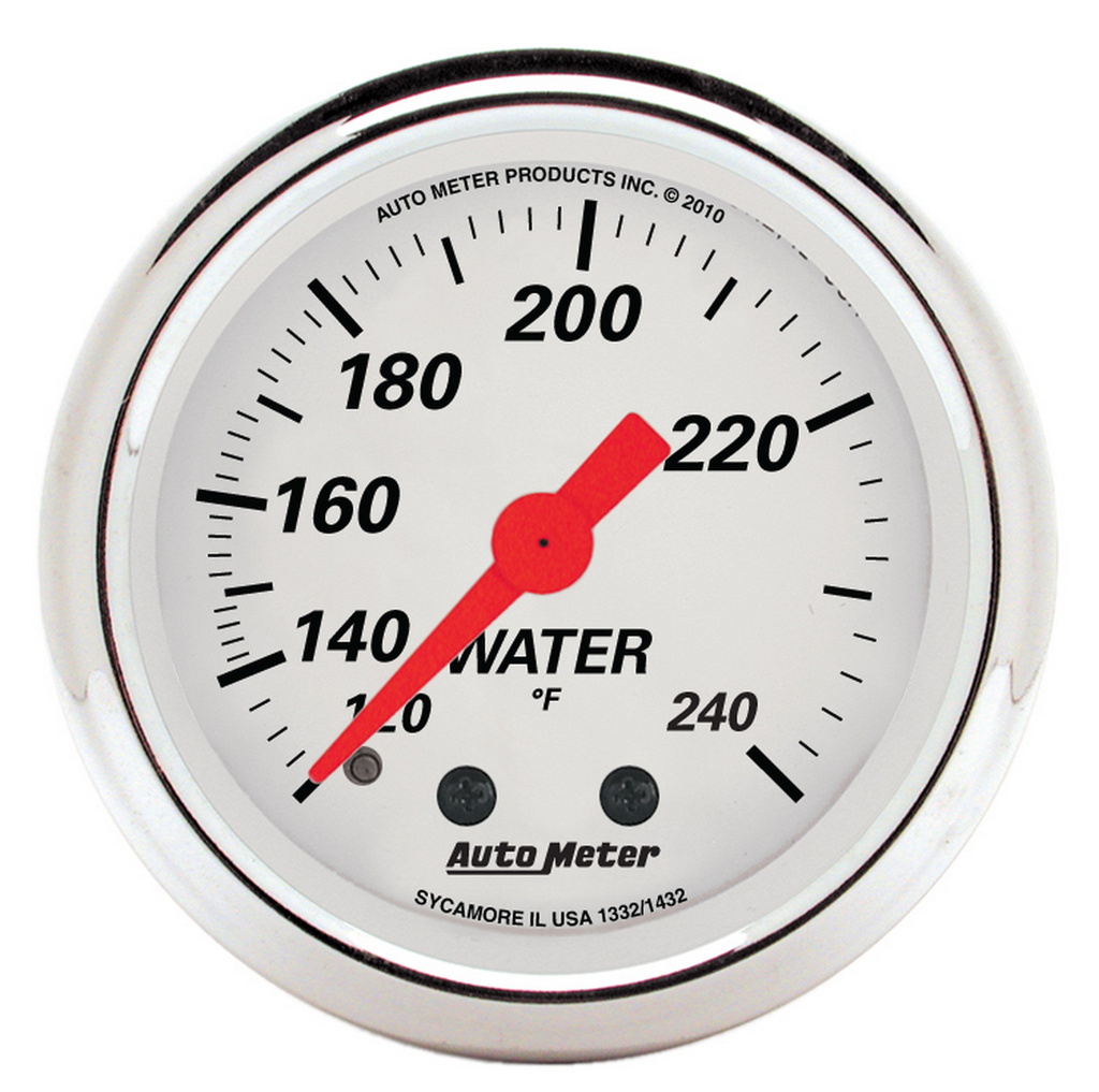 2-1/16" Water Temperature, 120-240 °F, Arctic White