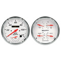 2 Pc. Gauge Kit, 5" Quad & Tach/Speedo, 240-33 Ω, Arctic White