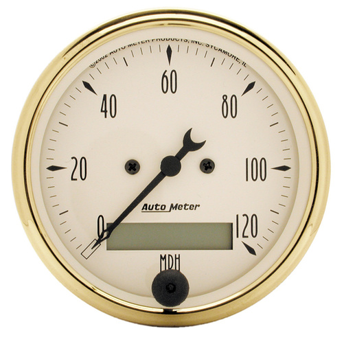 3-1/8" Speedometer, 0-120 Mph, Golden Oldies