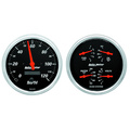 2 Pc. Gauge Kit, 5" Quad & Speedometer, 240-33 Ω, Designer Black