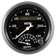 3-3/8" Tach/Speedo, 120mph & 8k Rpm, Elec. Program., Old Tyme Blk