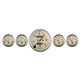 5 Pc. Gauge Kit, 3-1/8" & 2-1/16", Mech. Speedometer, Antique Beige