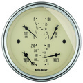 3-3/8" Quad Gauge, 100 Psi/100-250 °F/8-18v/0-90 Ω, Antique Beige
