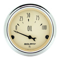 2-1/16" Oil Pressure, 0-100 Psi, Antique Beige