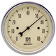 3-3/8" In-Dash Tachometer, 0-8,000 Rpm, Antique Beige