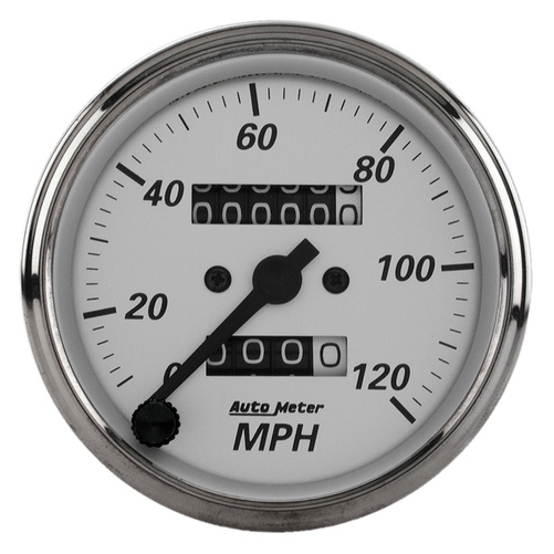 3-1/8" Speedometer, 0-120 Mph, American Platinum