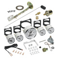 5 Pc. Gauge Kit, 3-3/8" & 2-1/16", Elec. Speedo W/ Wheel Odo, Prestige Pearl