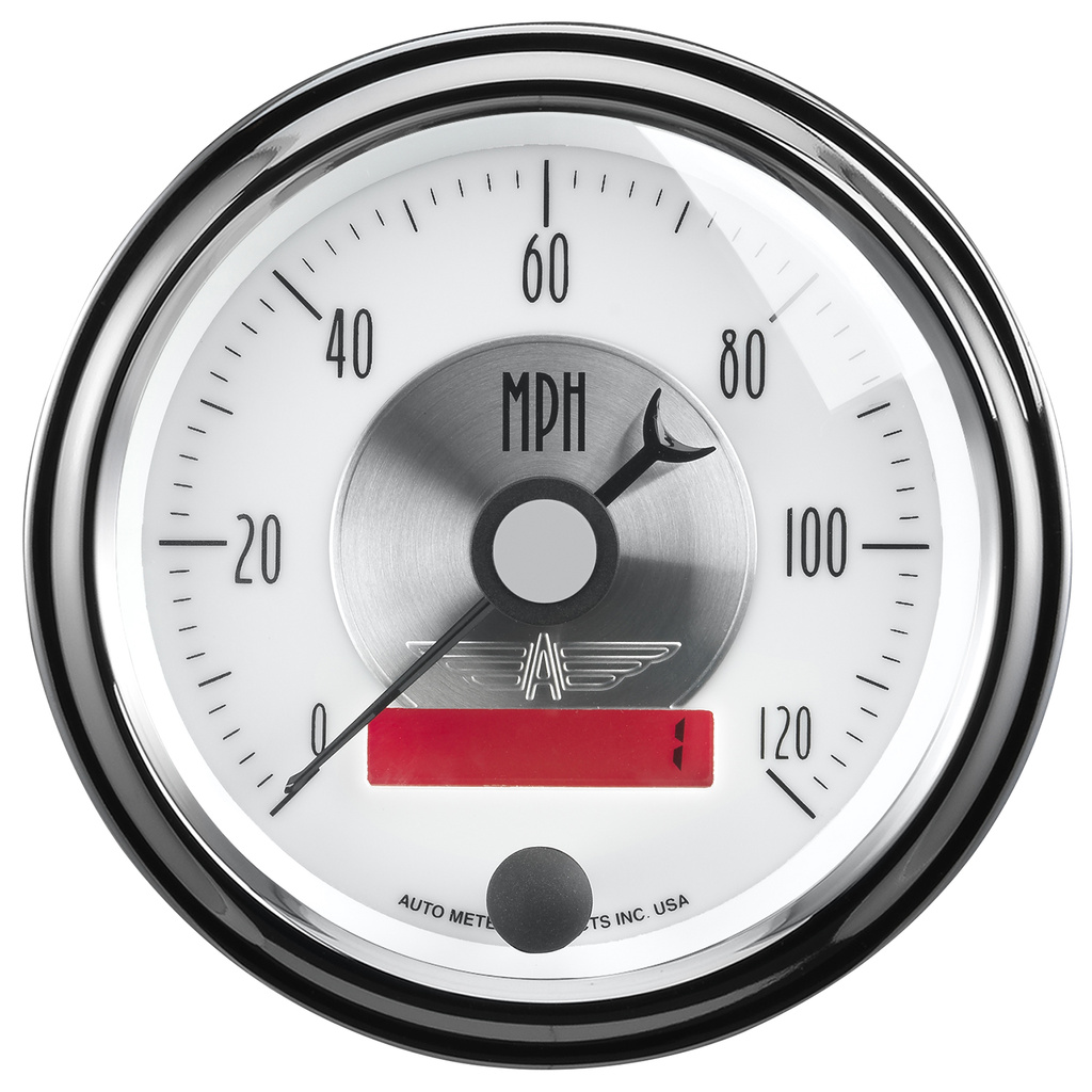 3-3/8" Speedometer, 0-120 Mph, Prestige Pearl