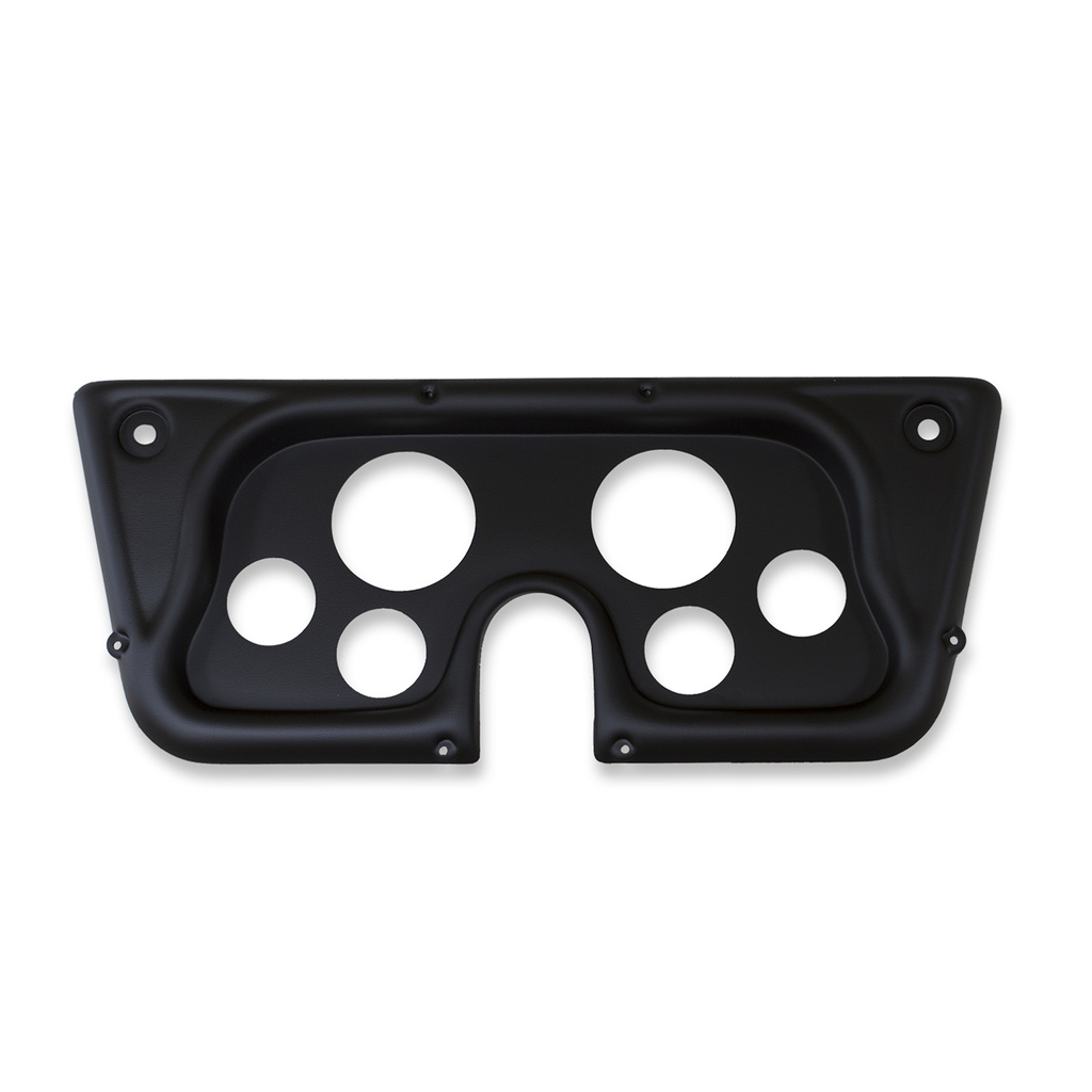 6 Gauge Direct-Fit Dash Kit, Chevy Truck C / K / K5 / Suburbn 67-72, Old Tyme Black