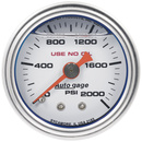 1-1/2" Pressure, 0-2,000 Psi, White