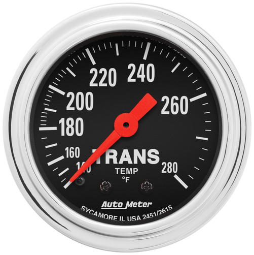 2-1/16" Transmission Temperature, 140-280 °F, Traditional Chrome