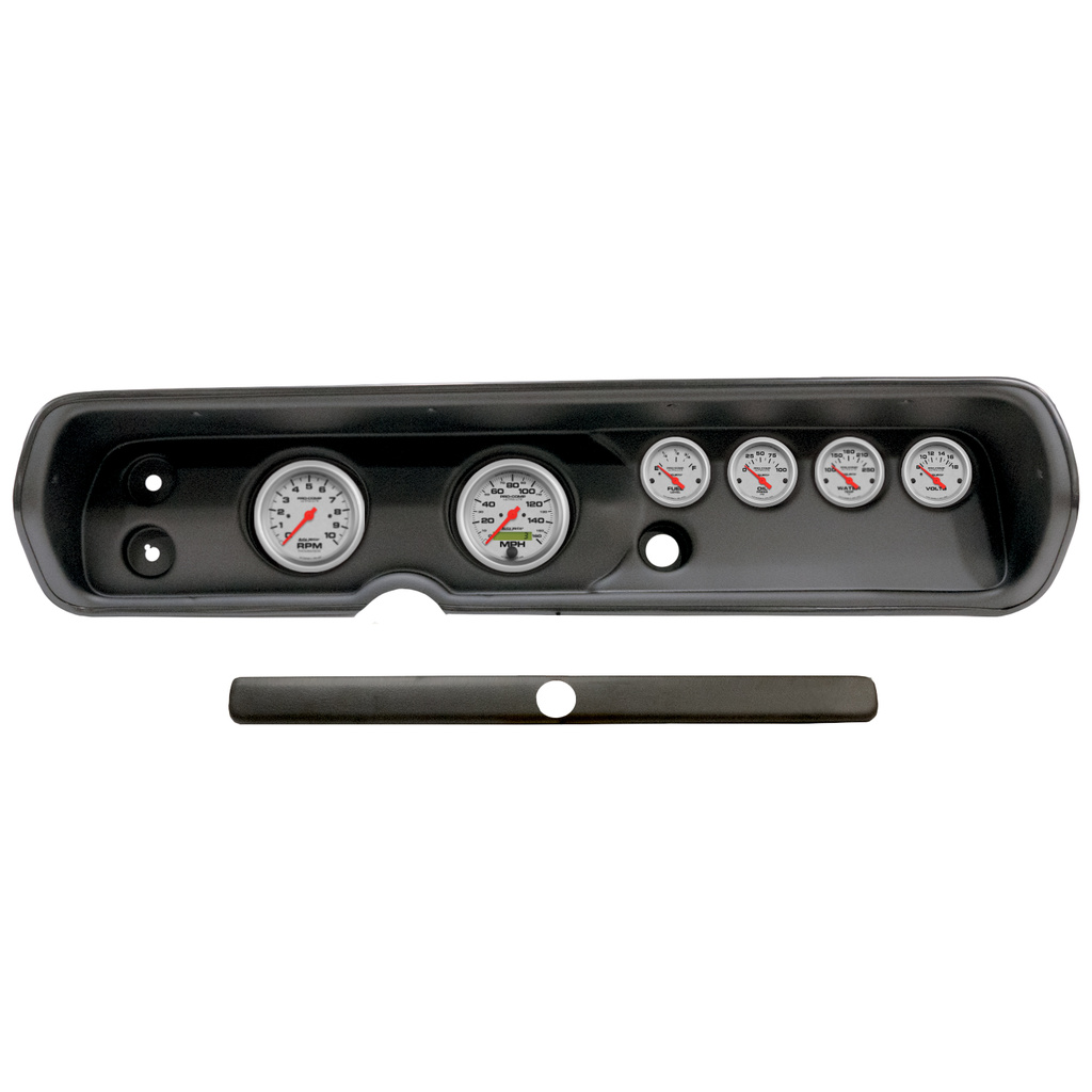 6 Gauge Direct-Fit Dash Kit, Chevy Chevell 64-65, Ultra-Lite