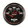 2-1/16" Water Temperature, 100-250 °F, Chevy Red Bowtie, Black