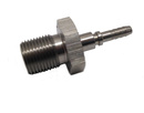 Bremsebeslag han 1/8 NPT rustfrit stål (ingen drejelig)