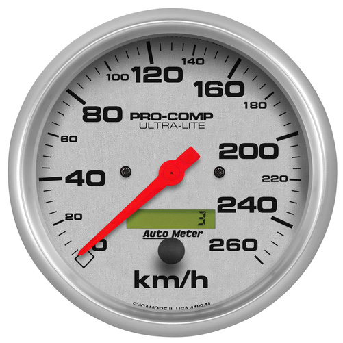 5" Speedometer, 0-260 Km/H, Ultra-Lite