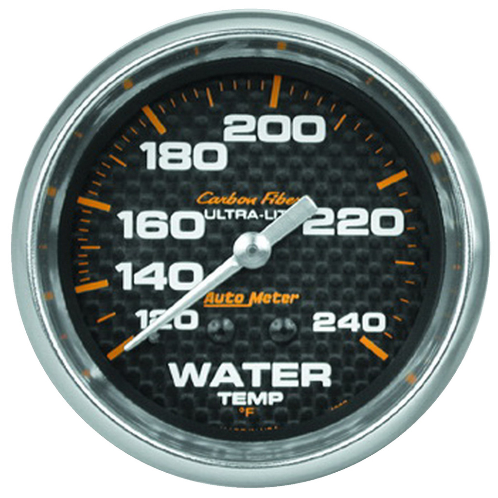 2-5/8" Water Temperature, 120-240 °F, Carbon Fiber