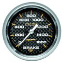 2-5/8" Brake Pressure, 0-1600 Psi, Carbon Fiber