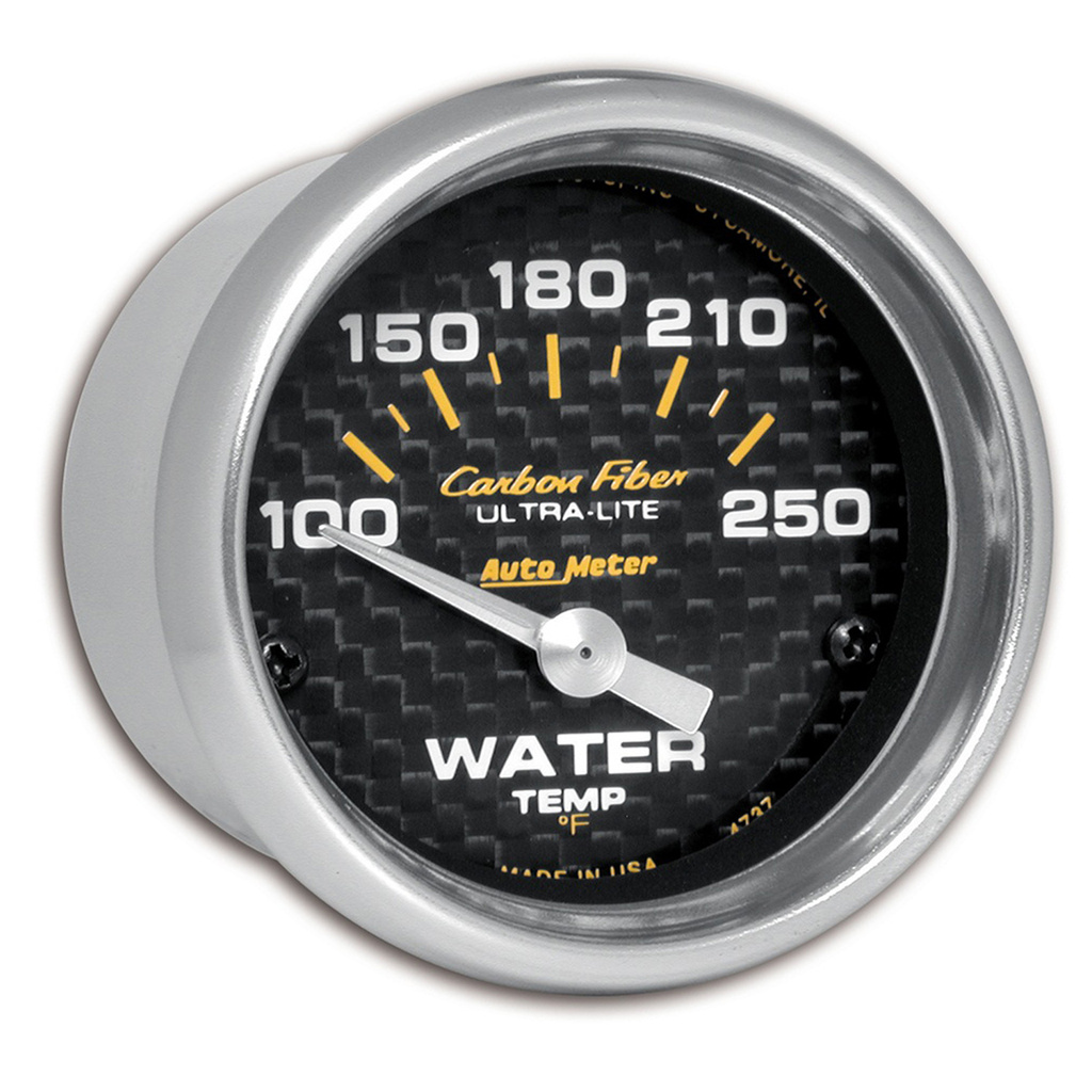 2-1/16" Water Temperature, 100-250 °F, Carbon Fiber