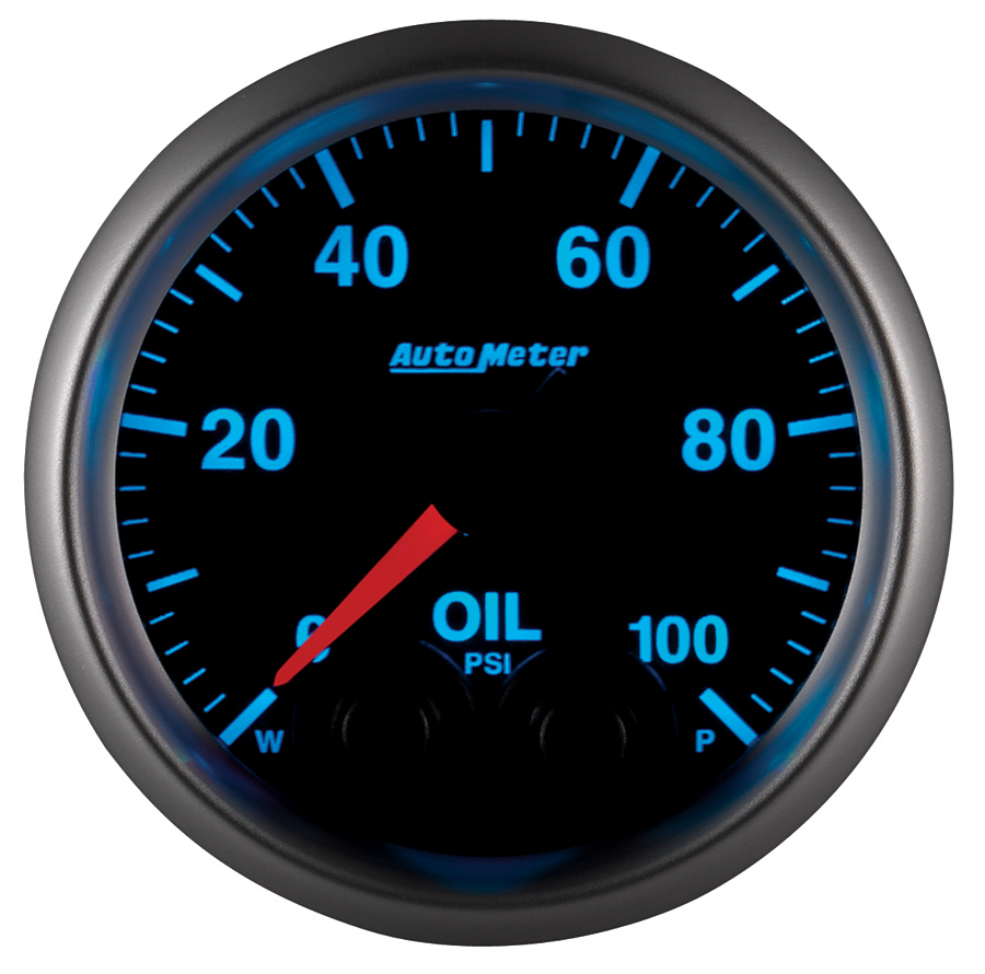 2-1/16" Oil Pressure, 0-100 Psi, Elite