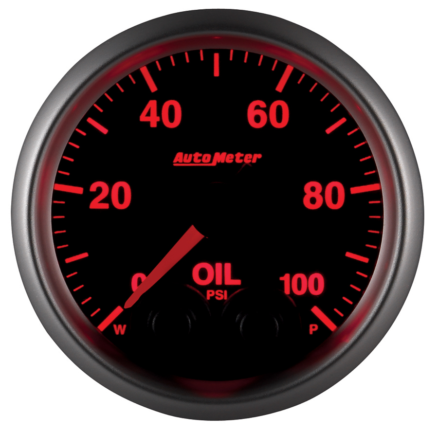 2-1/16" Oil Pressure, 0-100 Psi, Elite