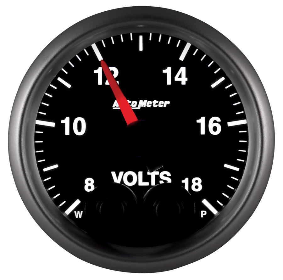 2-1/16" Voltmeter, 8-18v, Elite