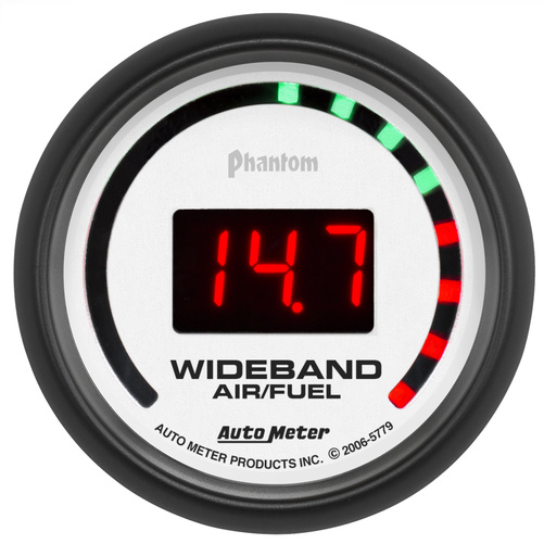 2-1/16" Wideband Street Air/Fuel Ratio, 10:1-17:1 Afr, Phantom