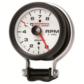 3-3/4" Pedestal Tachometer, 0-8,000 Rpm, Chevy Red Bowtie, White