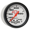 2-5/8" Water Temperature, 120-240 °F, Chevy Red Bowtie, White