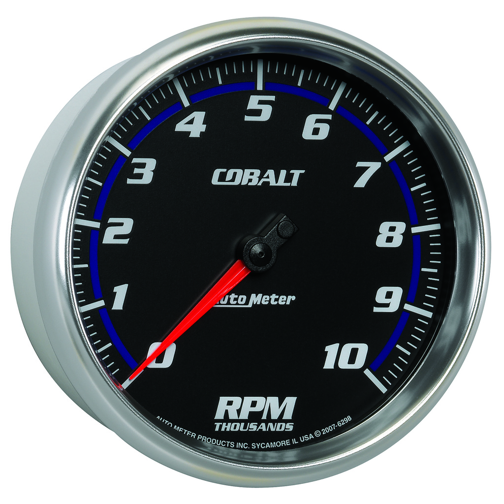 5" In-Dash Tachometer, 0-10,000 Rpm, Cobalt