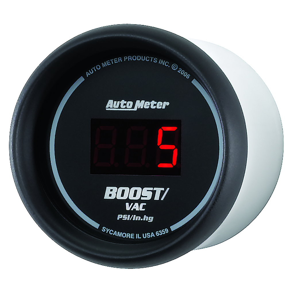 2-1/16" Boost/Vacuum, 30 In Hg/30 Psi, Sport-Comp Digital